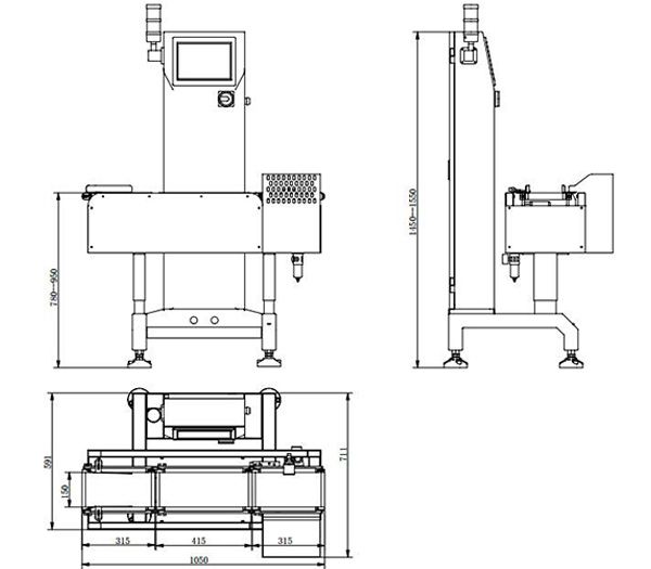 WS-N150 Check Weigher-High Accuracy Fi